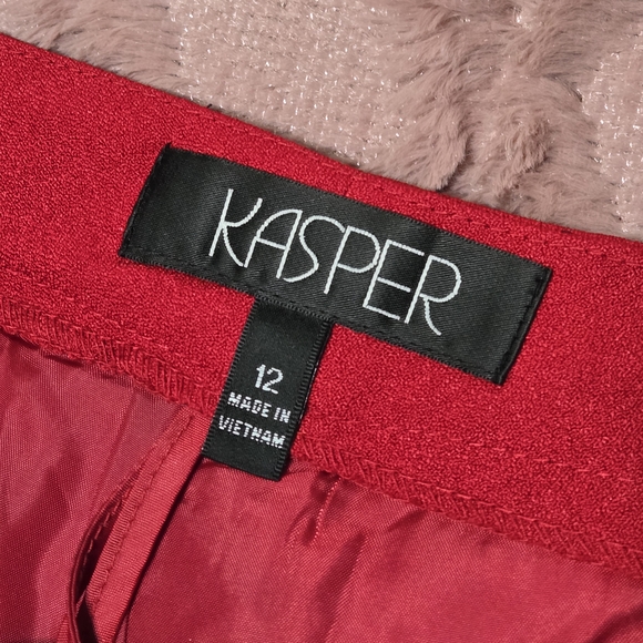 Kasper Bold Red Women's Pants - Picture 4 of 13